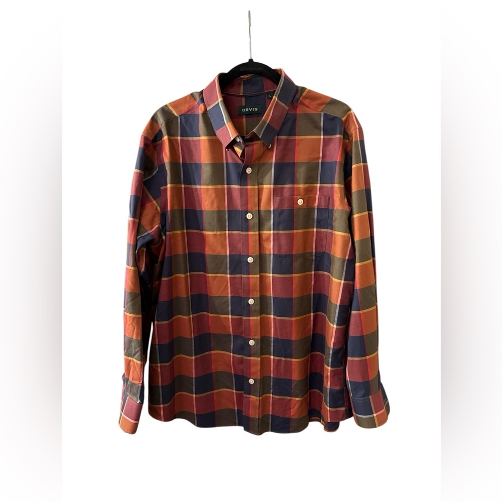 Orvis Men’s Colorful Checkered Shirt- Wrinkle Free
